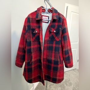 Levi’s red plaid jacket XL